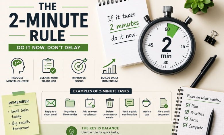 The 2-Minute Rule: How This Simple Habit Can Help You Finish More Tasks The 2-Minute Rule: How This Simple Habit Can Help You Finish More Tasks